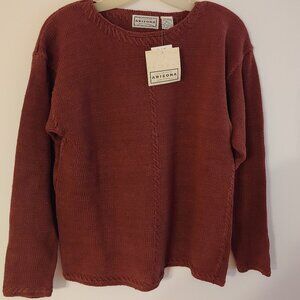 Arizona Crew Neck Chestnut Brown Sweater